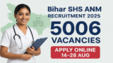 Bihar SHS ANM Recruitment 2025 Apply Online