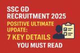 SSC GD Recruitment 2025: Complete Update and Full Details