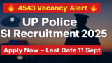 UP Police SI Recruitment 2025
